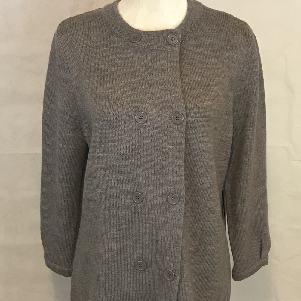 Elena Solano Tan Sweater size Large